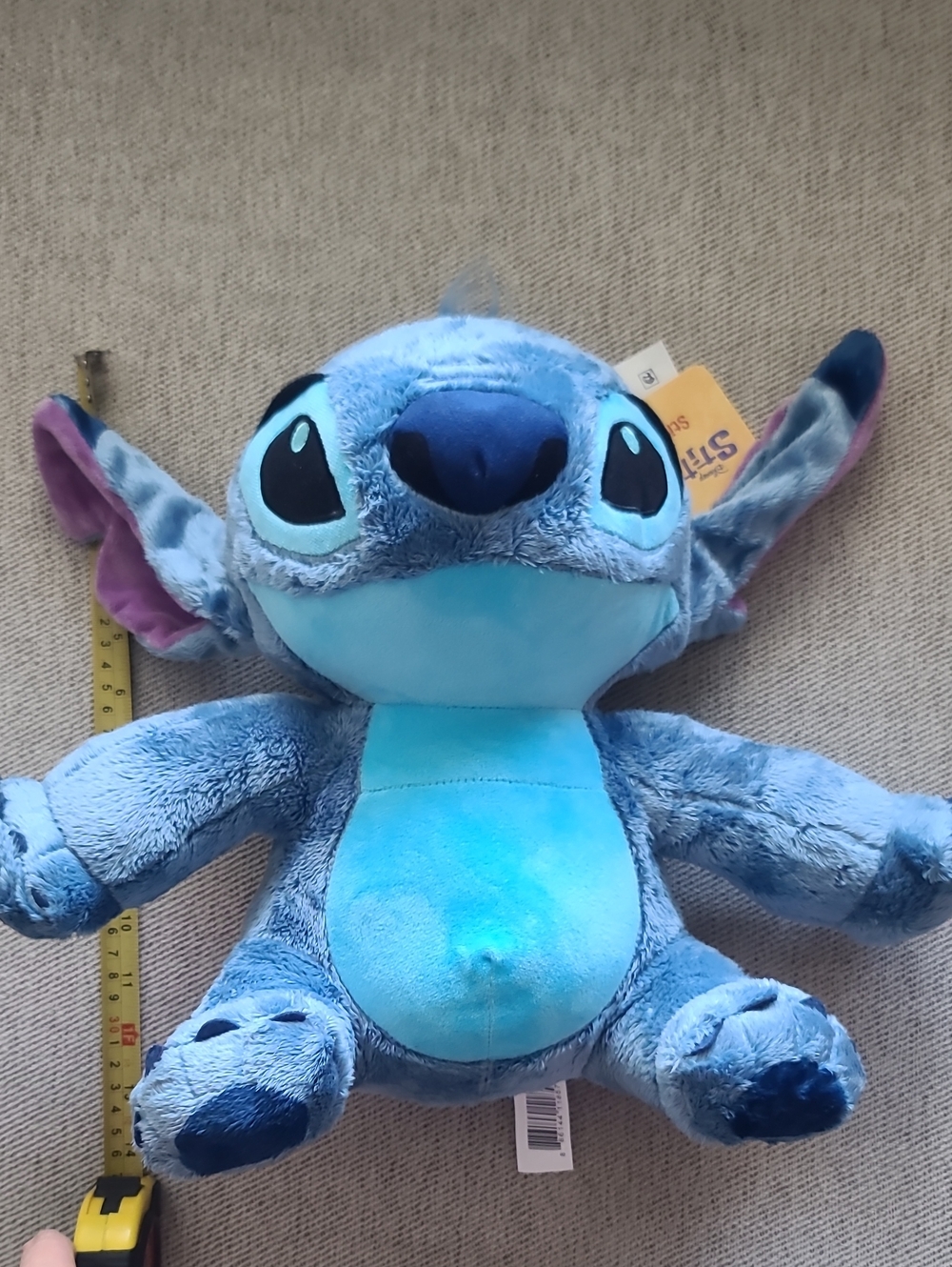 Disney Stitch 14" Fuzzy Plush Toy By Just